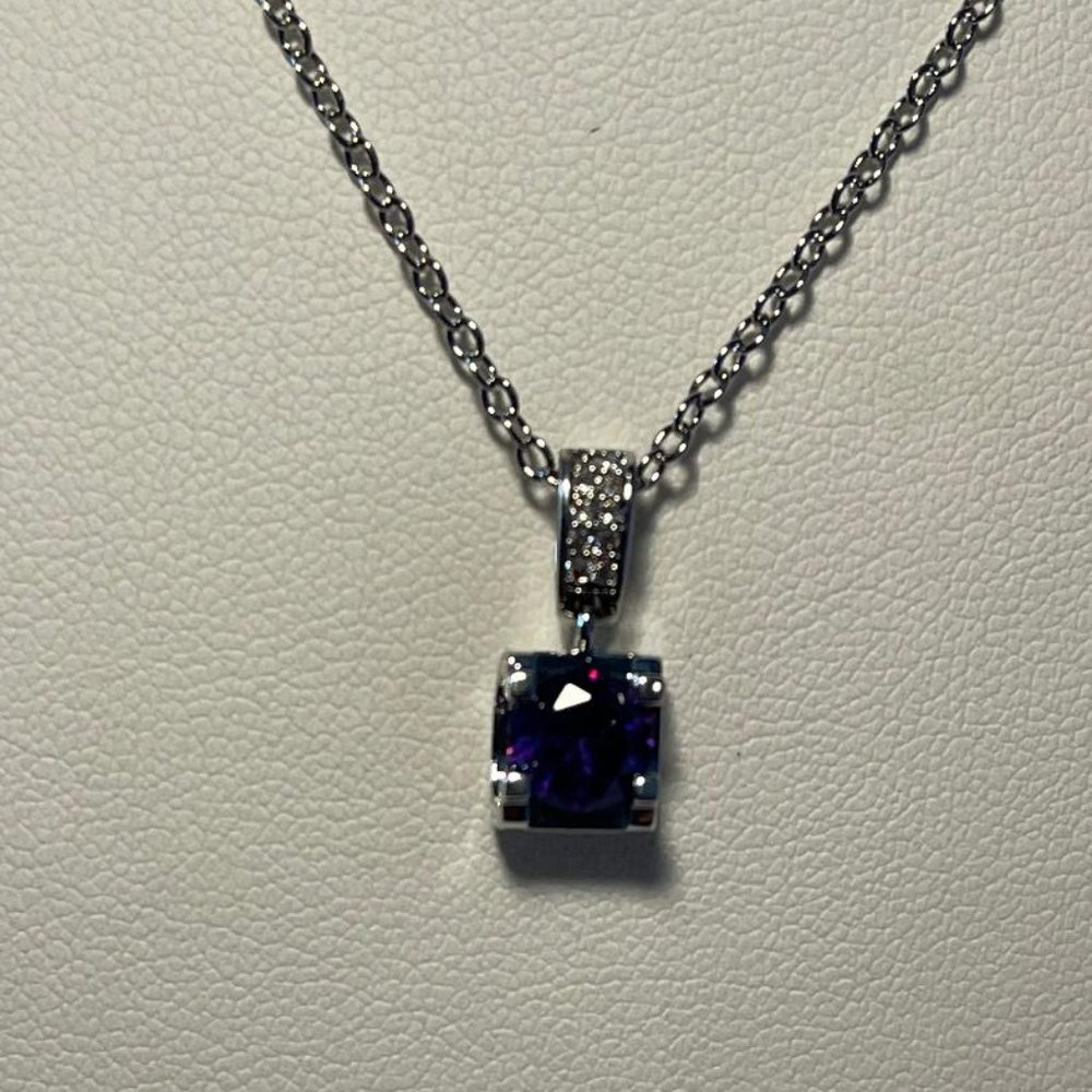 Amethyst Charm Women's Necklace NEW